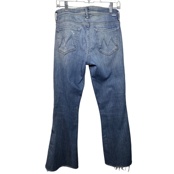 MOTHER The Weekender Ankle Fray Jeans Distressed Flare Denim Women's Size 28 (G) - Picture 12 of 16